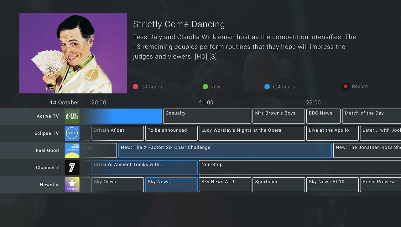 BooxTV on STB - Program guide