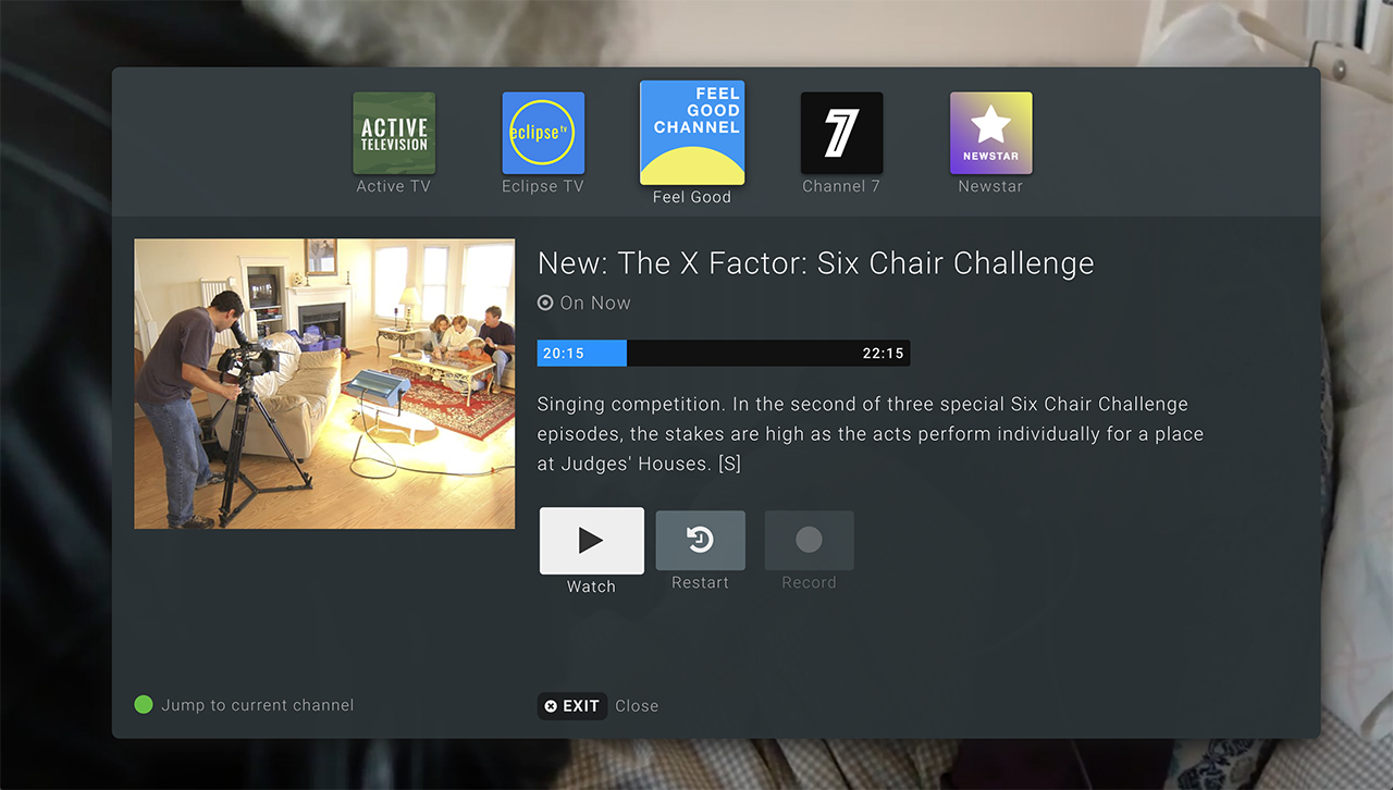 BooxTV on STB - On Now program