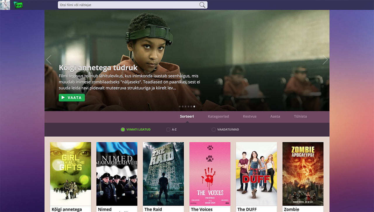 Vifi - Home page